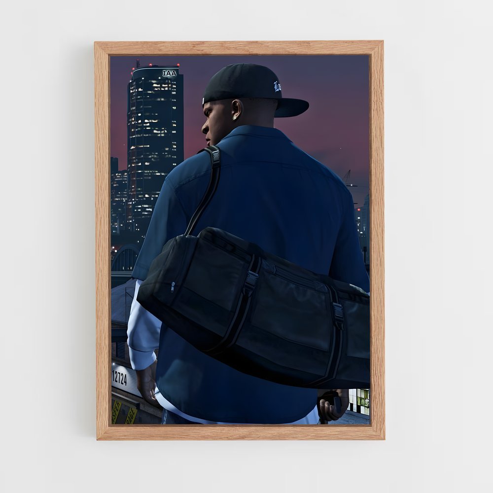 Poster Franklin clinton – affiche GTA V (vue 4)
